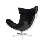 Sillón de diseño Emola Lounge Chair en Cuero italiano - Imagen 2