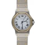 Reloj CARTIER "Santos" de oro amarillo y acero