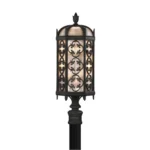 Farol de exterior clásico en hierro