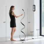 Lámpara de pie LED escultórica - Imagen 3