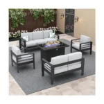 Mesa de Fuego Exterior Rectangular de Acero Inoxidable - Imagen 3