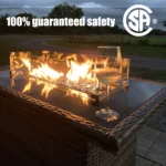 Mesa de Fuego Exterior Rectangular de Acero Inoxidable - Imagen 4