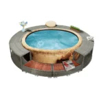 Revestimiento circular para jacuzzi exterior