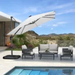 Parasol excéntrico cuadrado 3x3m - Imagen 5