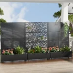 Celosía Decorativa de Jardín con Jardinera y Ruedas - Imagen 3
