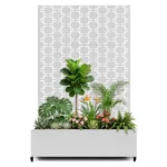 Jardinera Vertical de Metal Galvanizado