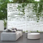 Panel Decorativo de Privacidad en Metal Galvanizado